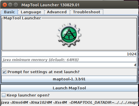 MapTool launcher