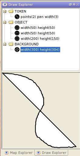 Drawing Explorer with selected item