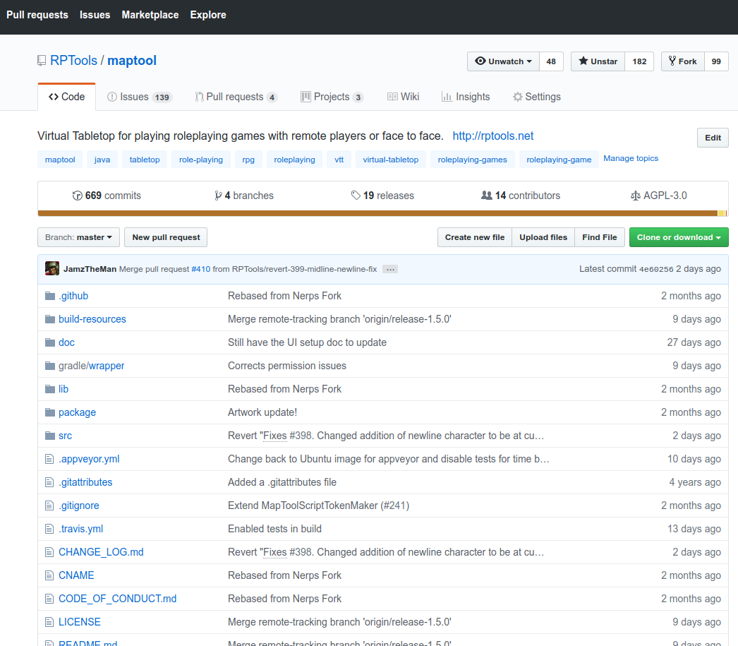 MapTool GitHub repository